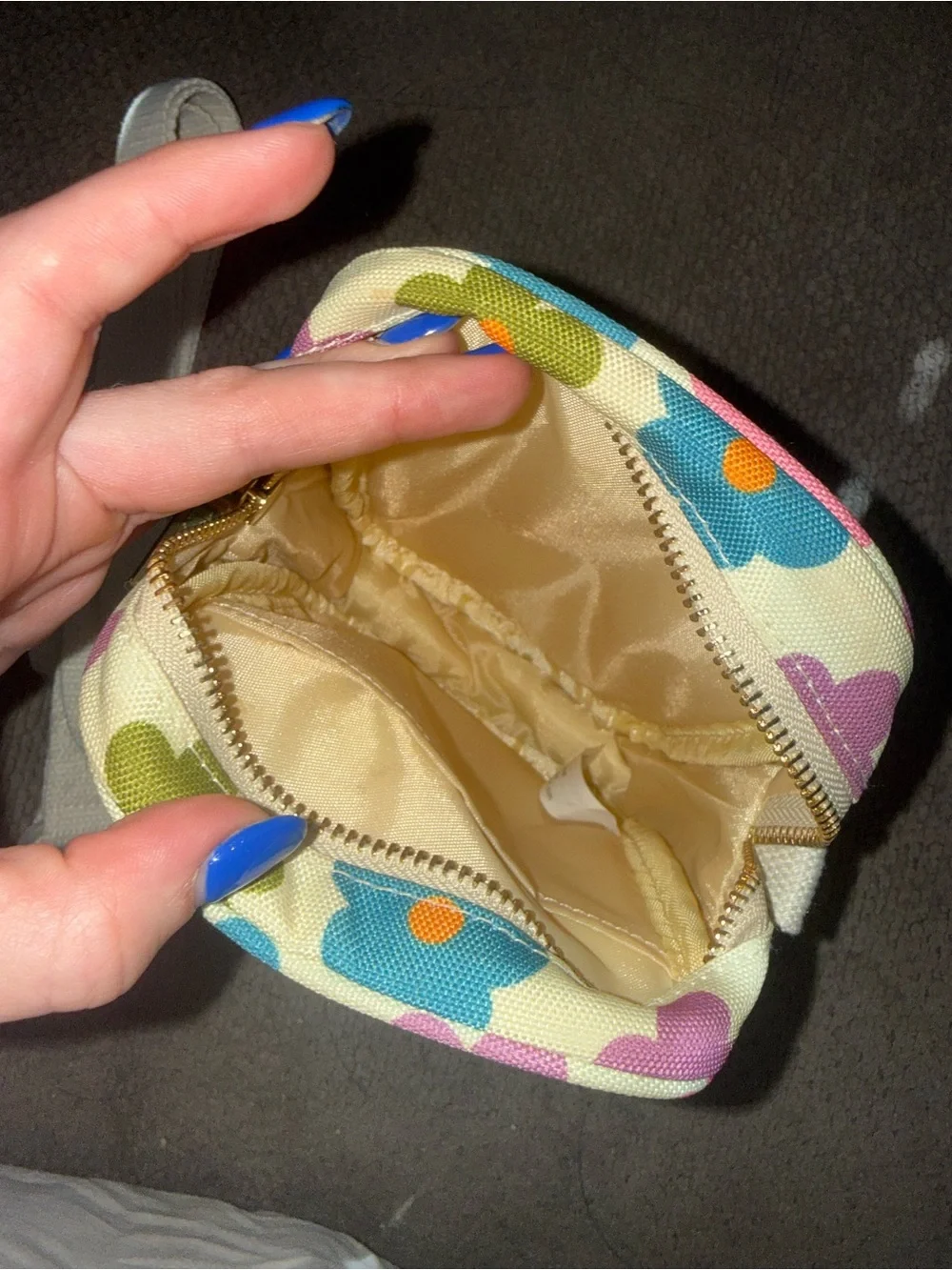 Floral Cream Crossbody Bag with Strap
